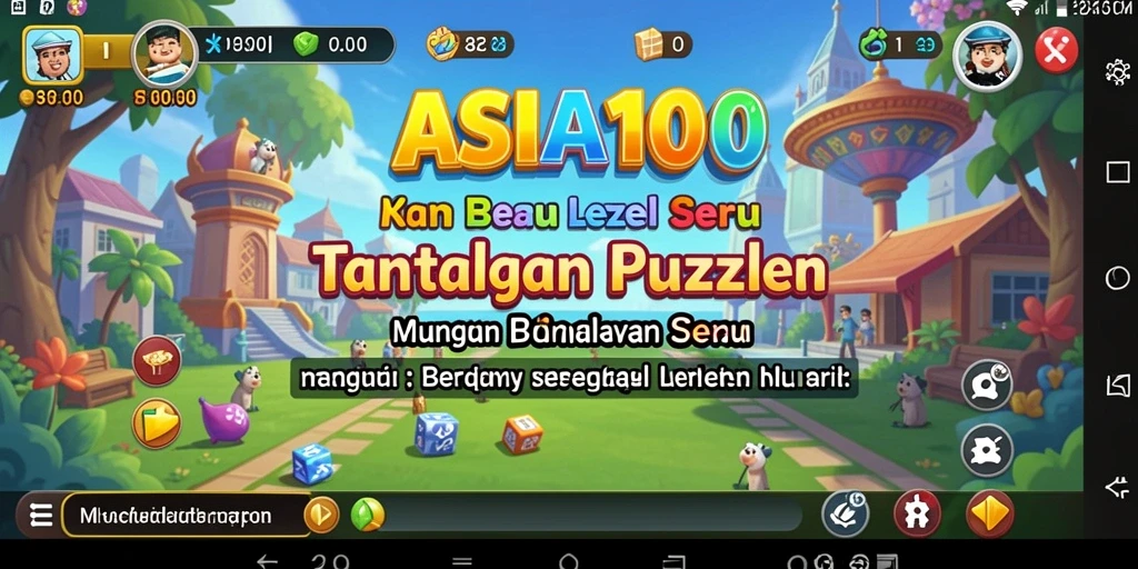 Tampilan gameplay ASIA100 yang menantang dan menarik.