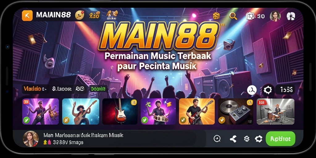 Tampilan gameplay <strong>MAIN88</strong> yang menarik dan interaktif dengan berbagai fitur musik.