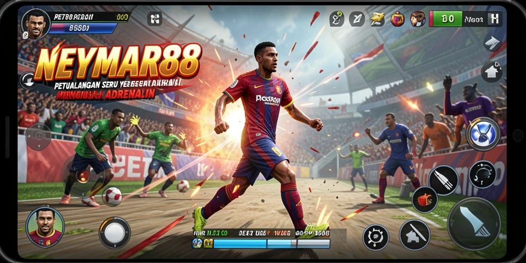 Tampilan gameplay menarik dari NEYMAR88 saat menjelajahi dunia petualangan.
