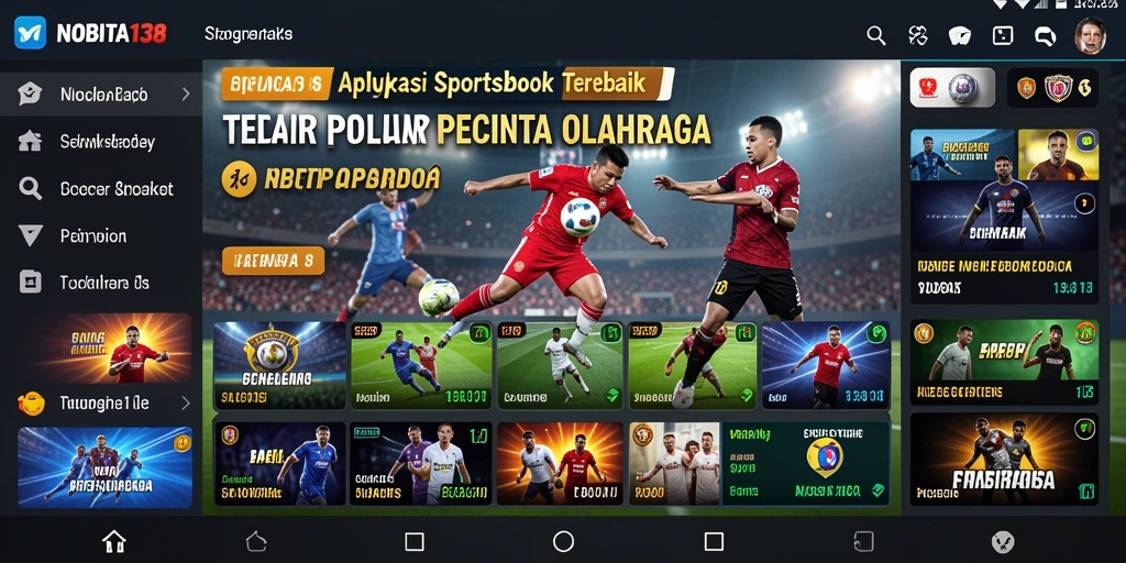 Tangkapan layar gameplay NOBITA138 dengan tampilan taruhan olahraga yang menarik.