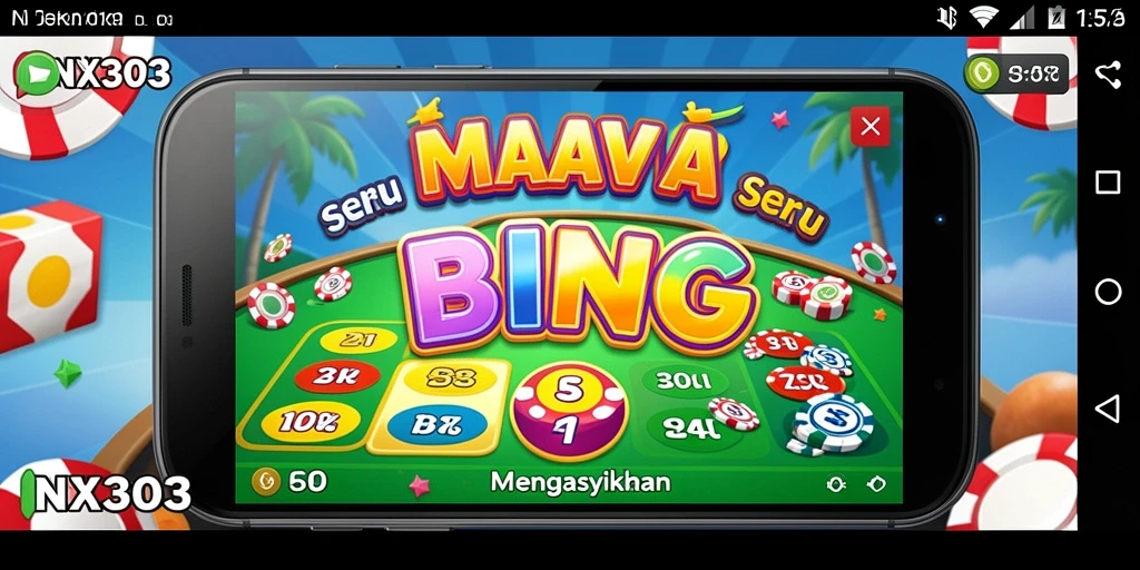 Tampilan gameplay seru dari NX303 yang menampilkan Bingo klasik.